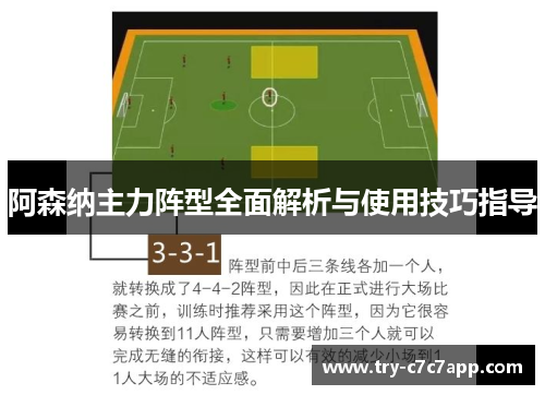 阿森纳主力阵型全面解析与使用技巧指导